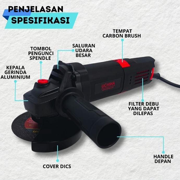 mesin gerinda UCHIHA japan variable speed grinder gurinda poles