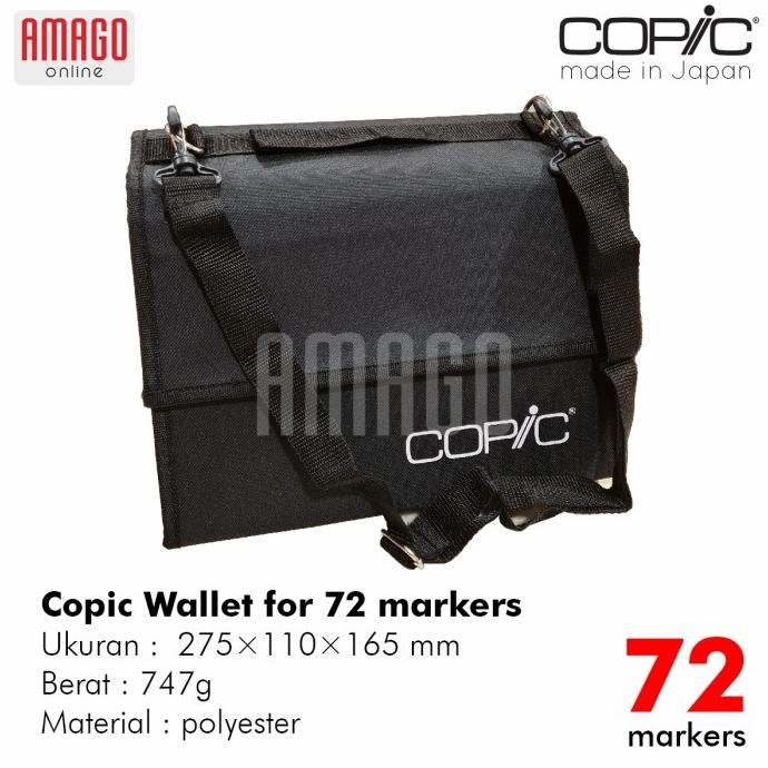 Copic Wallet Bag Case 72 markers - Tas Copic isi 72 Terlaris