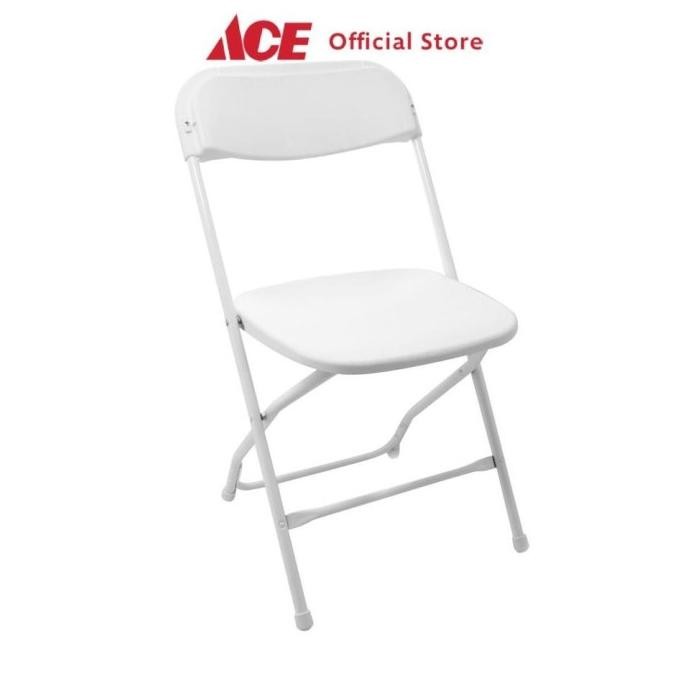 Krisbow Olympic Kursi Lipat - Putih Foldable Multifunction Chair Tempat Duduk Lipat Serbaguna Furnit