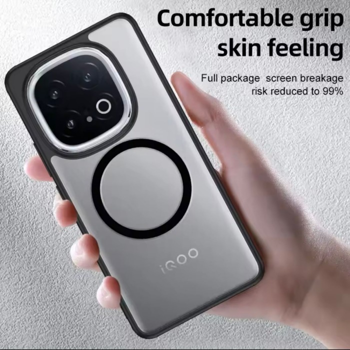 

SALE TERLARIS VIVO IQOO 13 / 12 5G CASE FROSTED TRITONE MAGSAFE MAGNETIC ANTI YELLOW SOFT PC