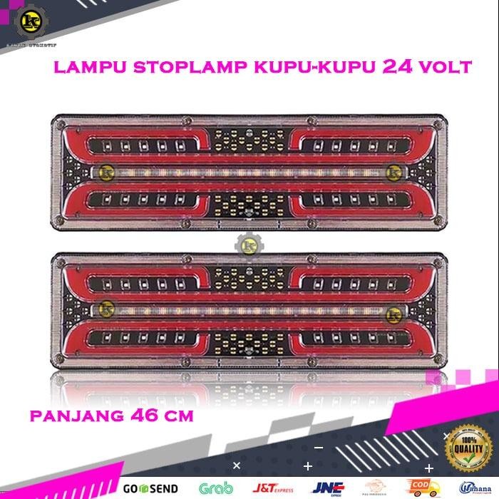 Lampu Led Aksesoris Stoplamp Sen Running Variasi Mobil Canter Fuso Truk Truck 24 Volt