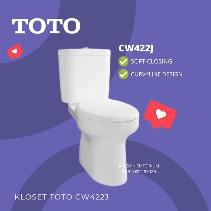 Kloset Toto Cw422J / Kloset Duduk Toto 422 Original