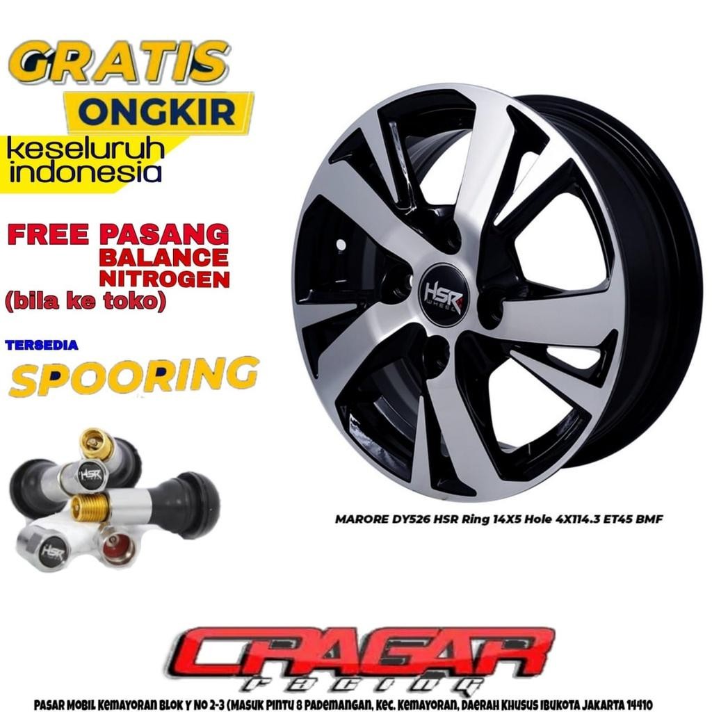 Velg Murah Xenia Avanza Sigra Ring 14 Standar Free Ongkir Black Pollis
