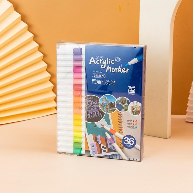 

VIRAL Pen Akrilik Marker Warna Cepat Kering Tahan Air / Spidol Acrylic Painter / Menggambar Kreativitas Seni Edukasi Anak ZX41