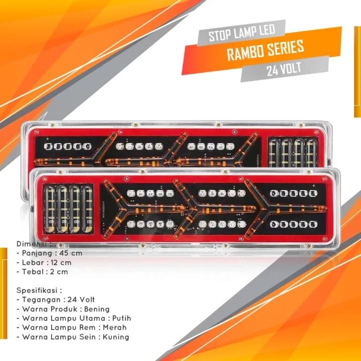 Aksesoris Stoplamp Running Led Truk Canter 46Cm 24V