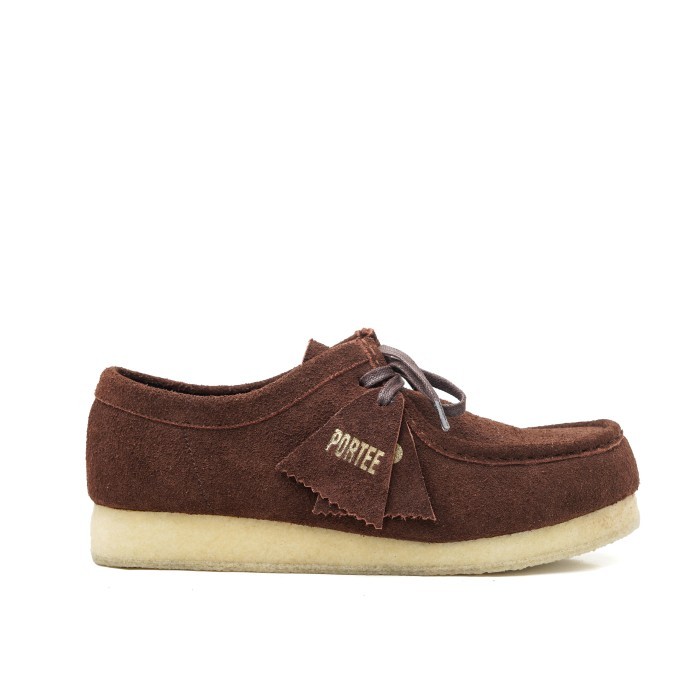 Sepatu Kulit Pria Portee Goods Pebble Suede Espresso
