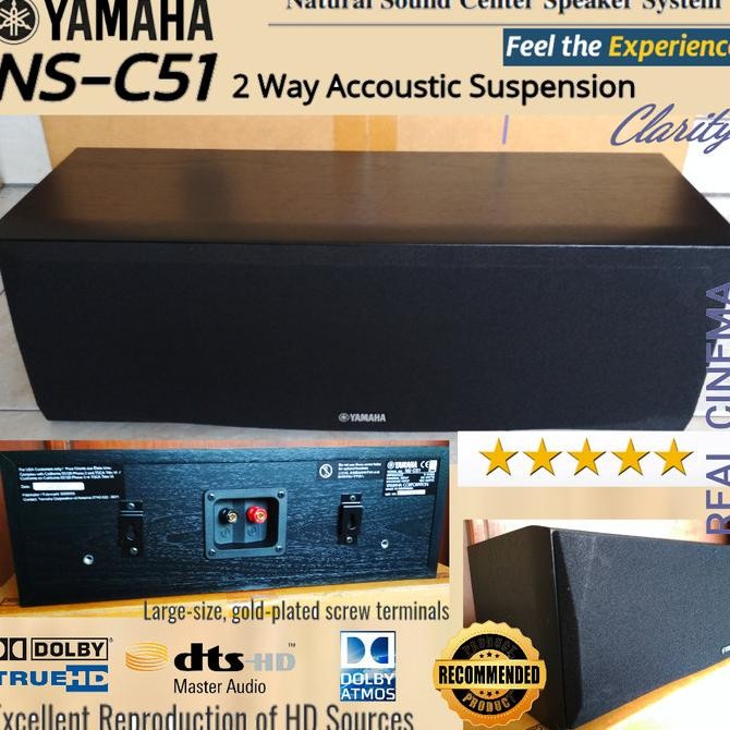 Sale Yamaha Ns-C51 High Performance Hd Center Speaker