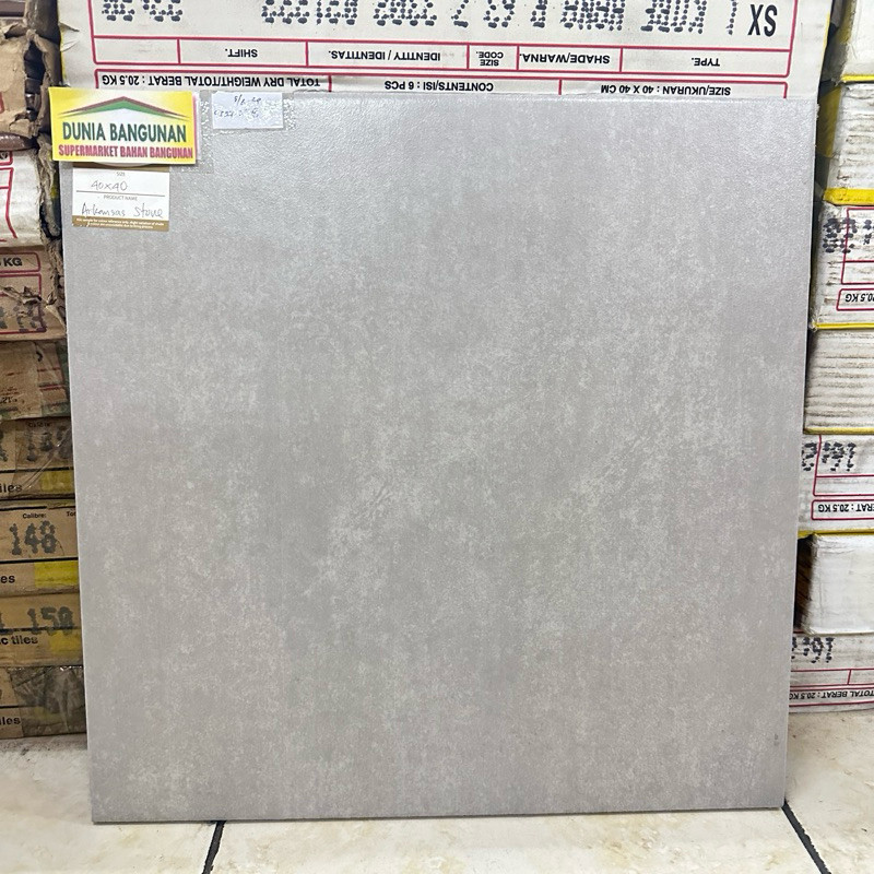 Keramik Teras Mulia Signature 40X40 KW2 Arkansas Stone Keramik Lantai