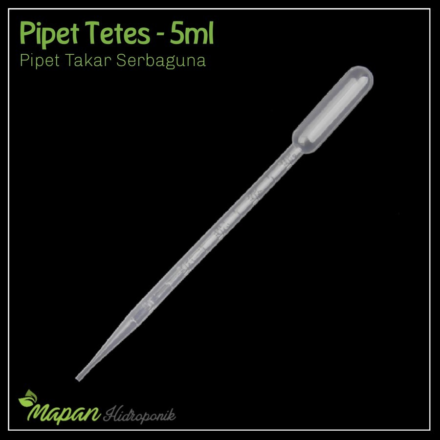 Pipet Tetes 5 ml / Pipet Tetes Plastik 5ml Pipet Skala Takar Serbaguna