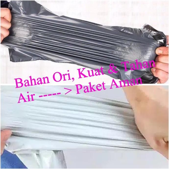 

Promo Polymailer Putih 32x45 Amplop Plastik Packing 100 lbr Hitam Glossy COD