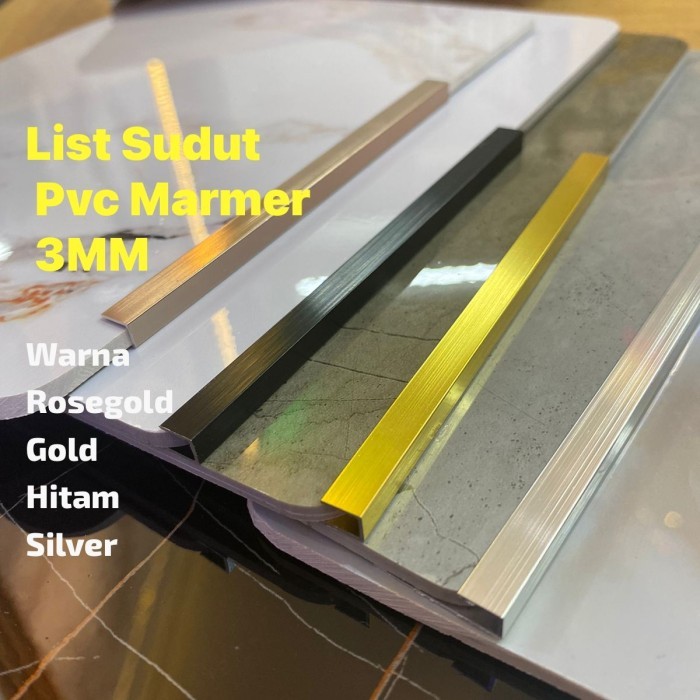 Terlaris list penutup UVPVC 3MM 5MM LIST U list alumunium SALE
