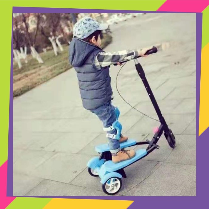 Skuter Anak / Skuter Injak Dual Pedal Roda 3 / Scooter Pedal