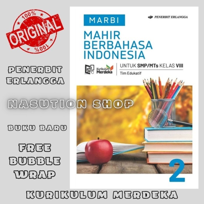 

HOT SALE Buku MARBI Bahasa Indonesia Kelas 2 / 8 SMP Erlangga Kurikulum Merdeka