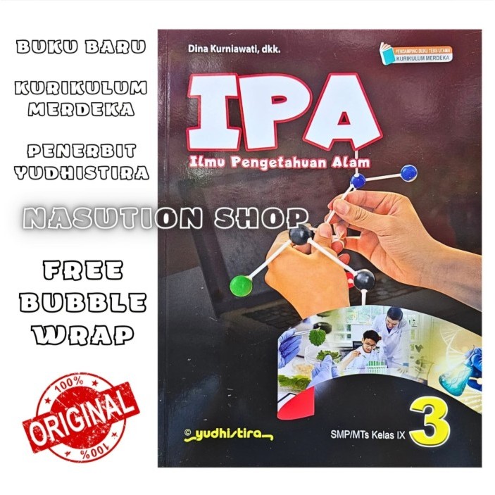 

TERLENGKAP Buku IPA Kelas 1 2 3 / 7 8 9 SMP Yudhistira Kurikulum Merdeka