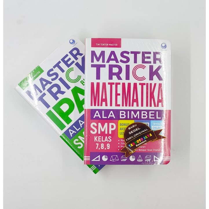 

PREMIUM MASTER TRICK Ala Bimbel SMP Kelas 7 - 8 - 9 - IPA - MATEMATIKA