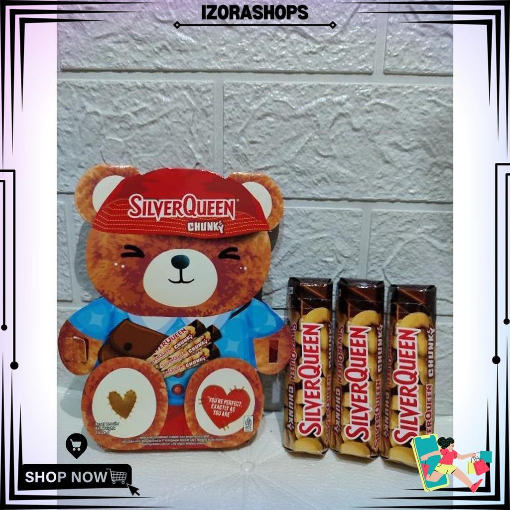 

Silverqueen Chunky Bear Chocolate Cashew Isi 3X26 Gr Edisi Valentine D Terlaris