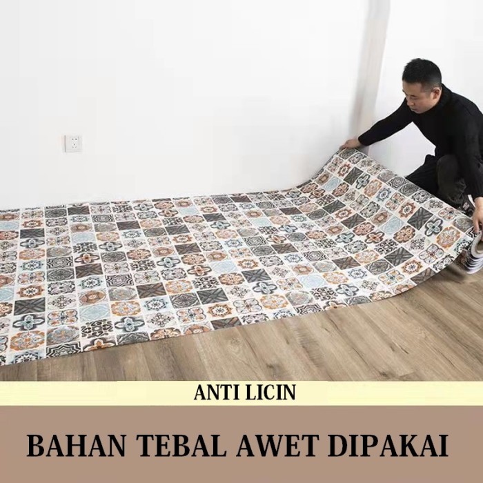 Wallpaper Stiker Lantai&Dinding Tebal Perekat Diri Toilet Tahan Air #Gratisongkir #Sale #Discount