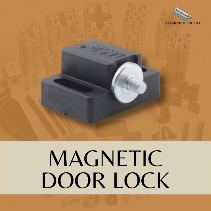 TERLARIS Magnetic Door Lock Kunci Pintu Magnet Aluminium Profile