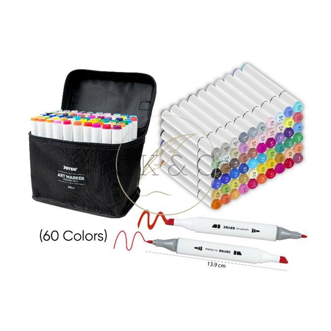 

Sale Art Marker Joyko Armk-66-60 Colors - Spidol Sketsa Seni Warna Joyko