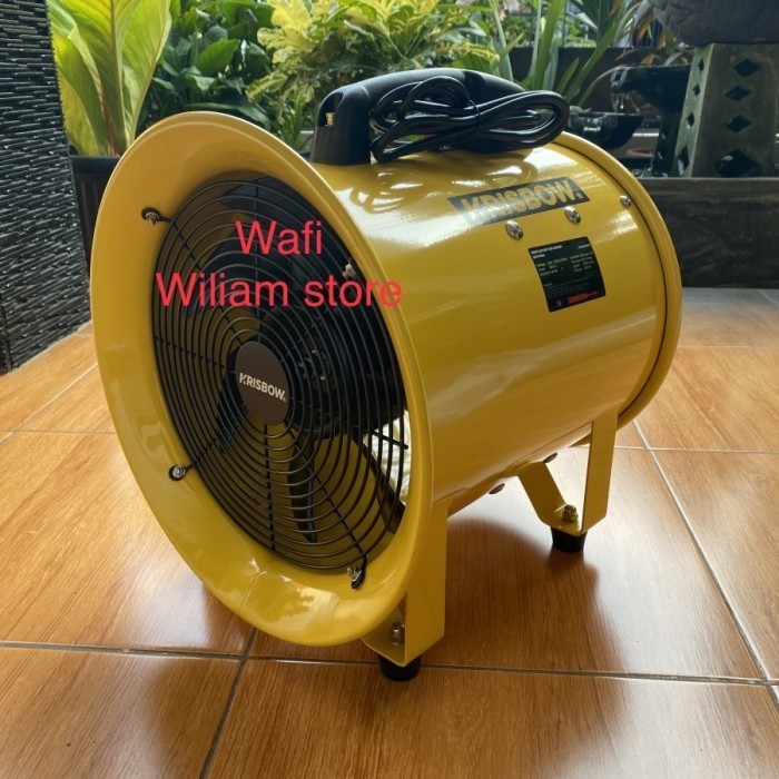 PRY88 KRISBOW KIPAS ANGIN EXHAUST FAN PORTABLE VENTILATOR BLOWER 12 INCI