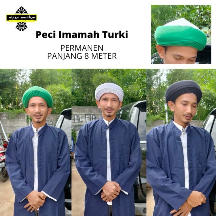Termurah Peci Imamah Turki Pemanen Siap Pakai Sorban Imamah Permanen #Gratisongkir #Sale #Discount