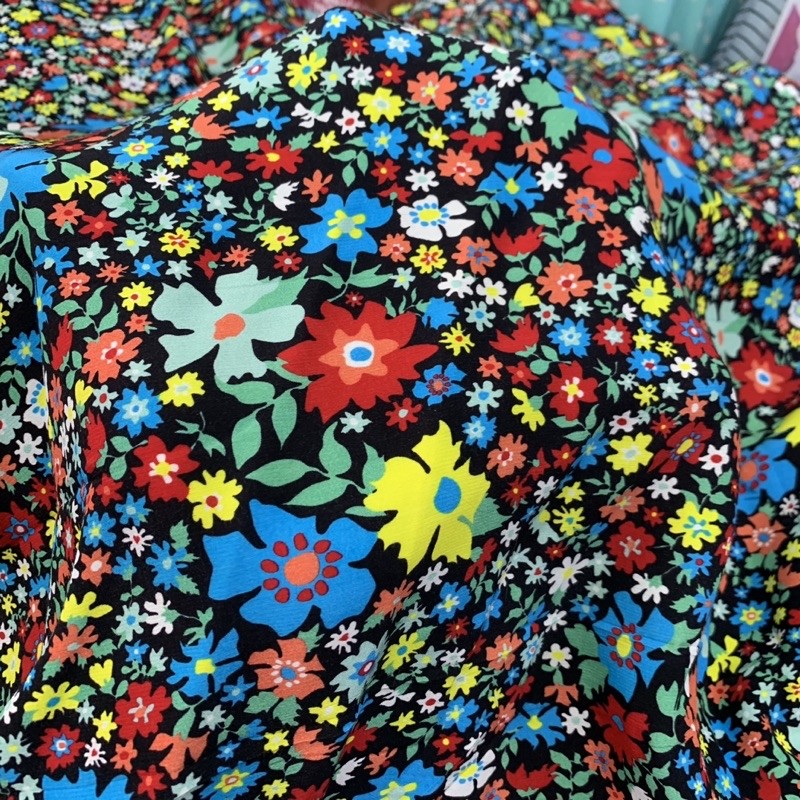 kain zara crepe bunga - kain crepe - kain zara crepe - kain crepe luxury - kain crepe leopard