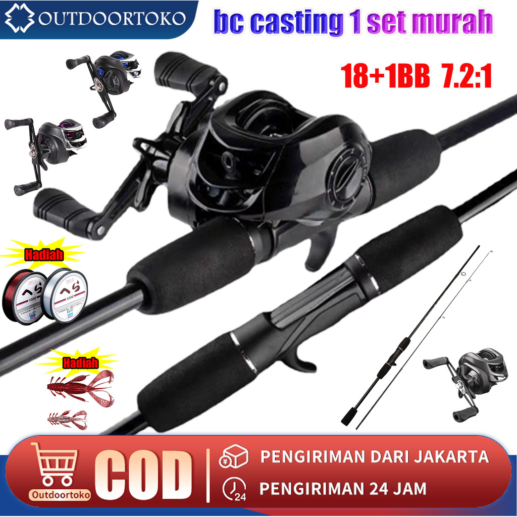 bc casting 1 set murah/joran bc casting 1 set/pancing 1 set lengkap kuat/joran pancing 1 set murah/1