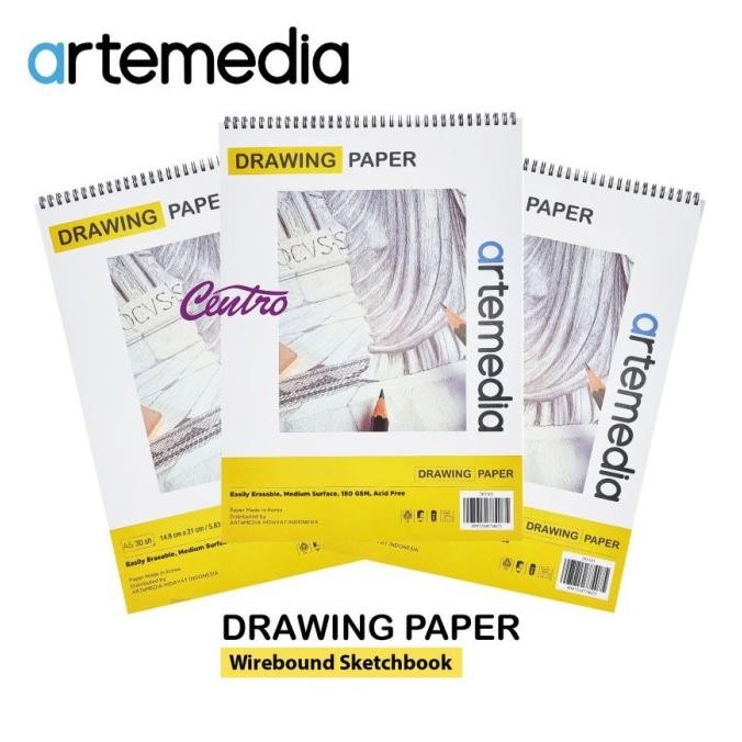 

Sale Artemedia Drawing Paper 30 Sheet A4 Sketchbook Buku Ring Sketsa Gambar