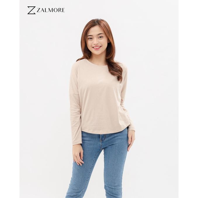 zalmore longsleeve loose tee - kaos lengan panjang wanita