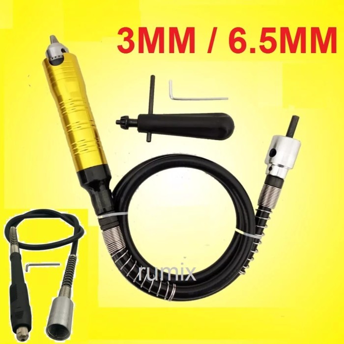 TERLENGKAP Selang Fleksibel Mesin Bor Kabel Tunner Foredom CNC 6.5mm 3mm Mollar