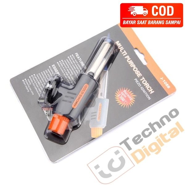 Kepala Gas Portable Gas Torch - Hitam Kuning Kepala Tabung gas kecil portable