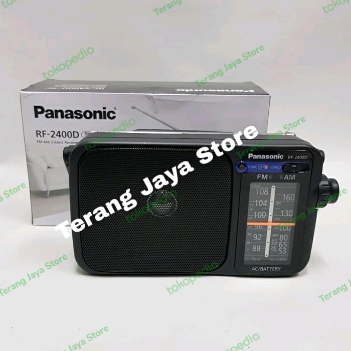 Radio AM/FM Panasonic RF-2400D Radio Panasonic 2 band RF-2400D (Hitam)