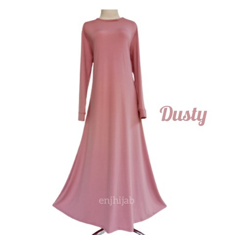 Manset Gamis Jumbo Dress Muslim Big Size Inner Jersey Premium