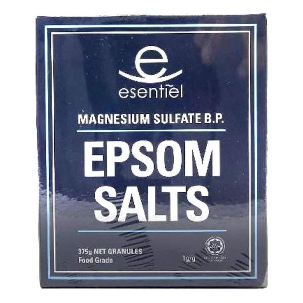 Epsom Salts. Food.Grade 375g Esentiel.Garam Inggris