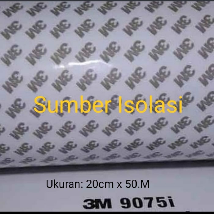 

3m double tape 9075i Ukuran 20cmx50m Lem 3M Bulak Balik Lakban