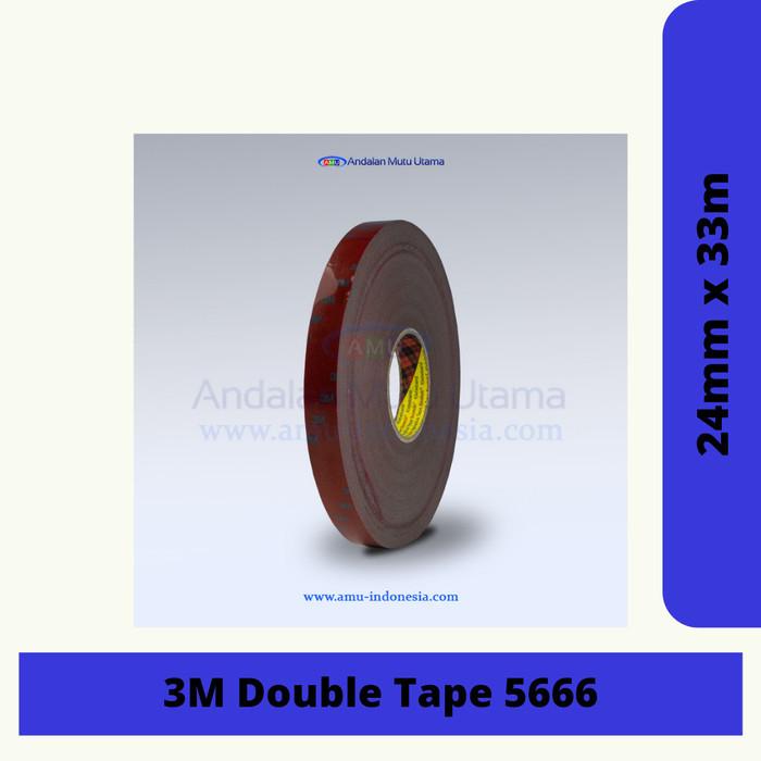 

Double Tape/3M Acrylic Foam Tape 5666 ( Ukuran 1in x 33m )