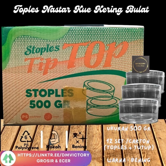 Toples Nastar Kue Kering Bulat 500Gr