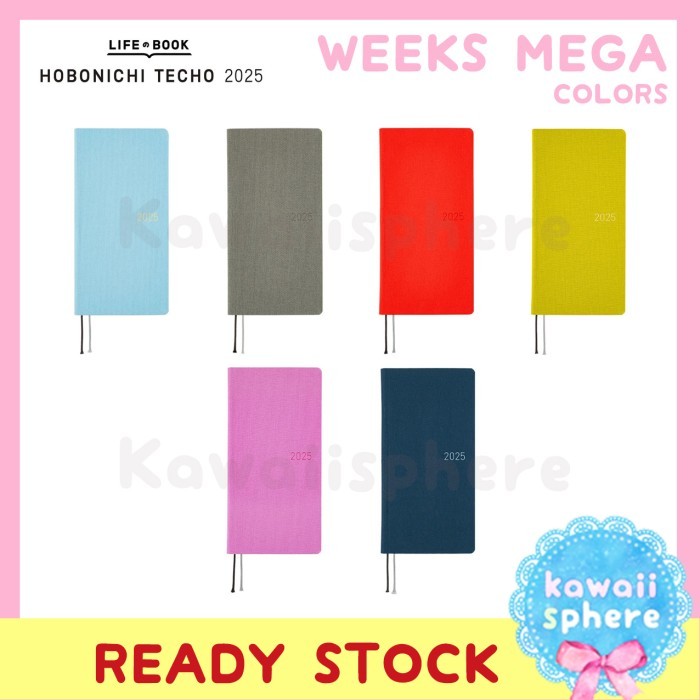 

Terlaris Hobonichi Techo 2025 Weeks MEGA Colors Series Hobonichi Weeks MEGA 2025 Ready Stock