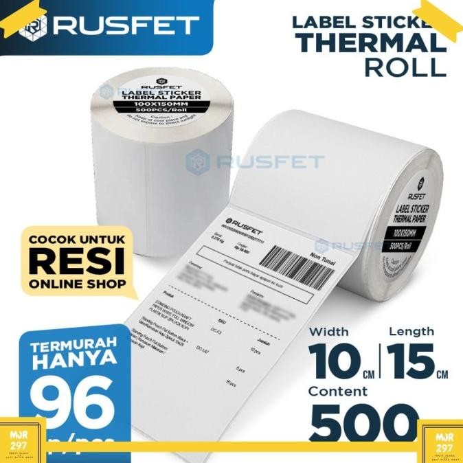 

Sale Label Termal 100X150 Sticker Label Barcode Thermal Label Resi Termal