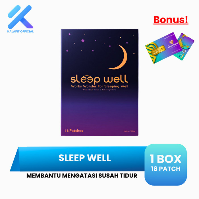 Terlaris Sleep Well Sleeping Patch Koyo Tidur Obat Insomnia 18 Patch SALE