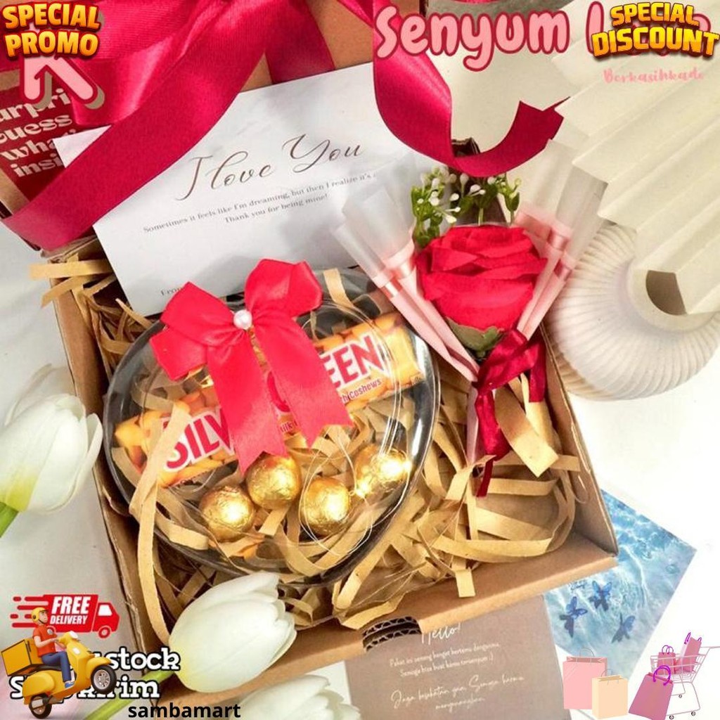 

Hampers Snack Box Jajan Cokelat Kado Ulang Tahun Wisuda Hadiah Pacar Gift Box Buket Premium Spesial Skripsi Sempro Valentine Hari Guru Hari Ibu Anniversary Cewek Cowok Set Kado Murah Meriah Unik Bermanfaat Berkasih Kado Senyum D Sale