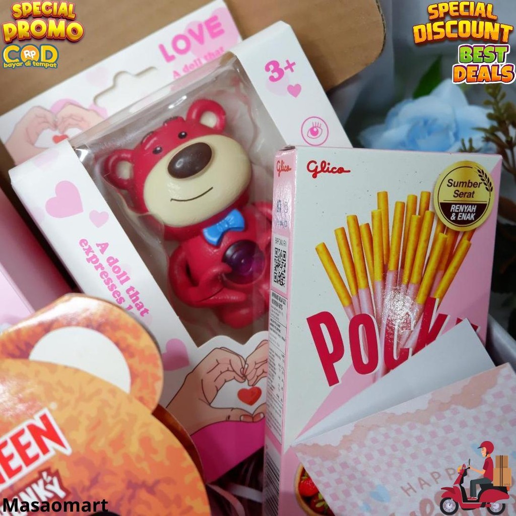 

Kado Valentine / Gift Box Valentine / Kado Ulang Tahun Cewek/ Valentine 2025 / Silverqueen Bear D Gratis Ongkir
