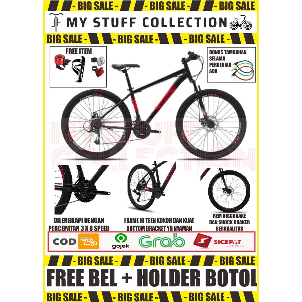 *Free Rakit* MTB/Sepeda Gunung Wim Cycle Falcon 27.5 inch DB 24 SPD