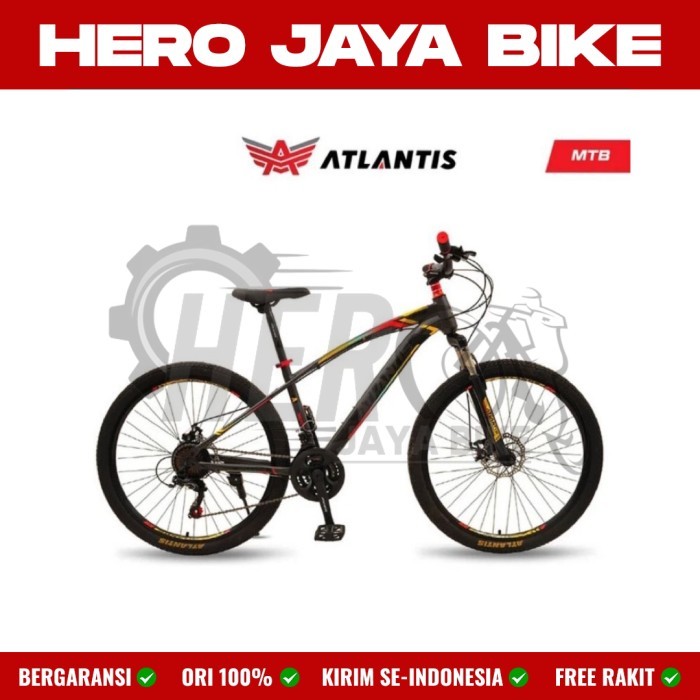 Sepeda GUNUNG MTB ATLANTIS 26Inch 735 New DISC BRAKE 21Speed