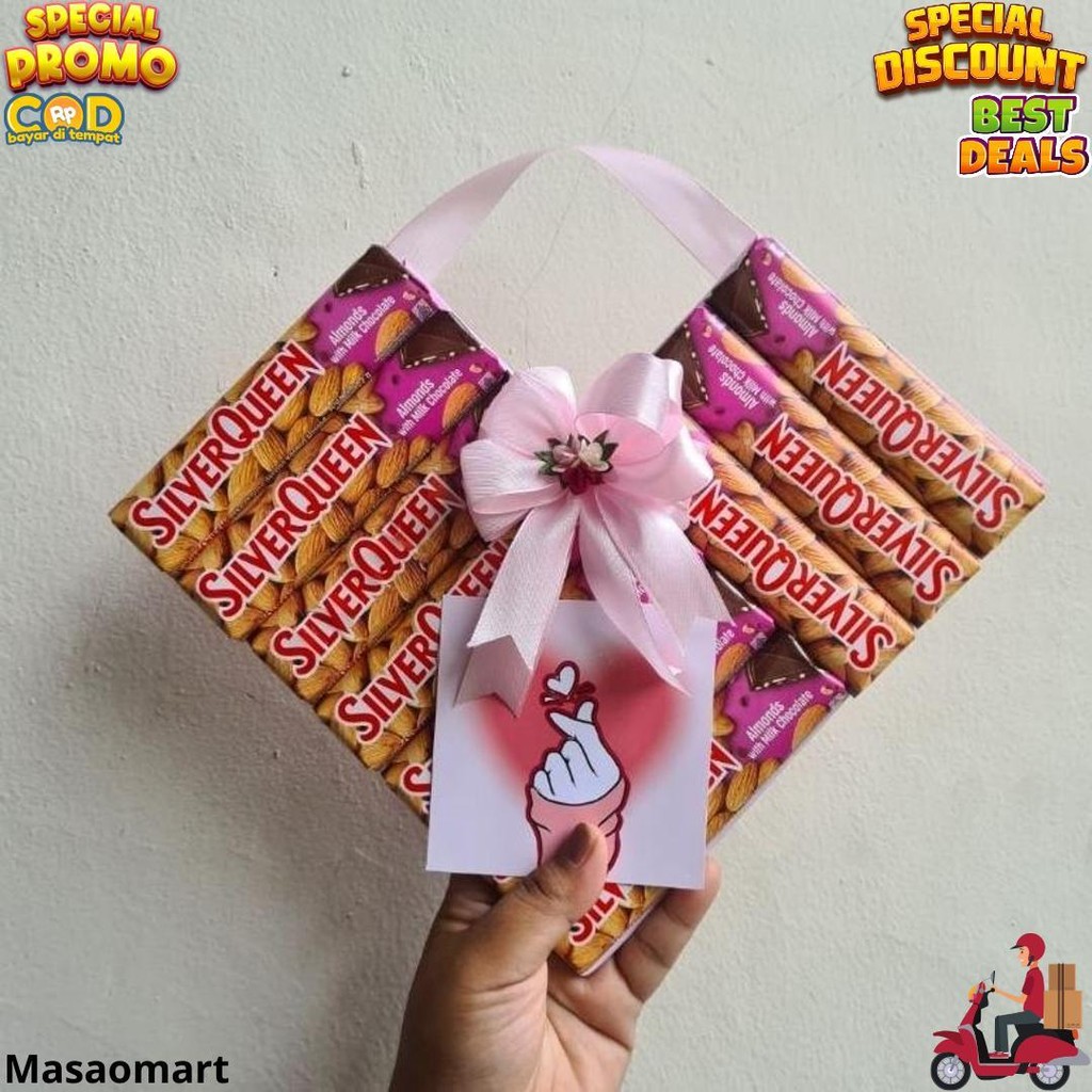 

Silverqueen Love / Hampers Coklat / Hadiah Romantis Cewek Coklat D Termurah