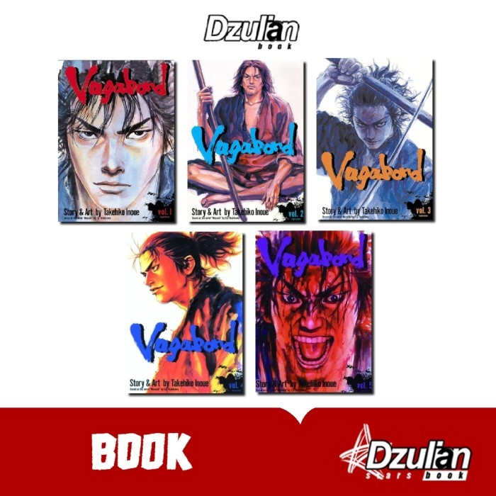 TERLARIS MANGA VAGABOND VOL 1-5 BAHASA INDONESIA MURAH MURAH