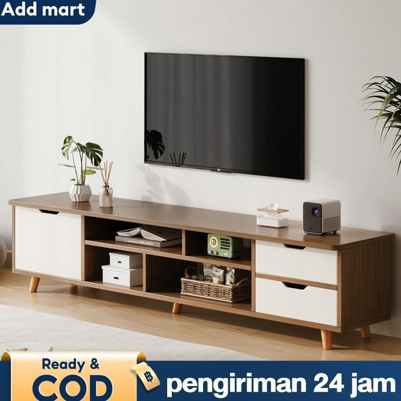 Lemari TV Kabinet TV Apartemen Kecil Kombinasi Meja Kopi Sederhana ern Kamar Tidur Kabinet Lantai No
