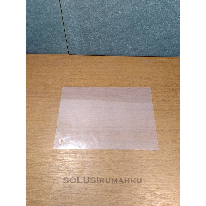 Per 1 Meter Fiber Tutup Pagar Polos Bening 05 Opal Plastik Flat