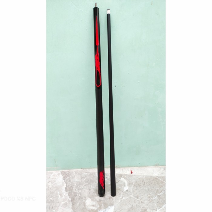 stik play billiard biliard bilyard custom red blakz tiger kayu maple