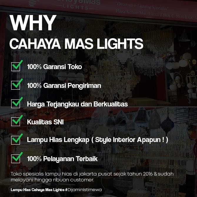 Promo Lampu Hias Gantung Cafe / Dapur / Ruang Makan / Dll | Minimalis Modern Black Gold Fullset